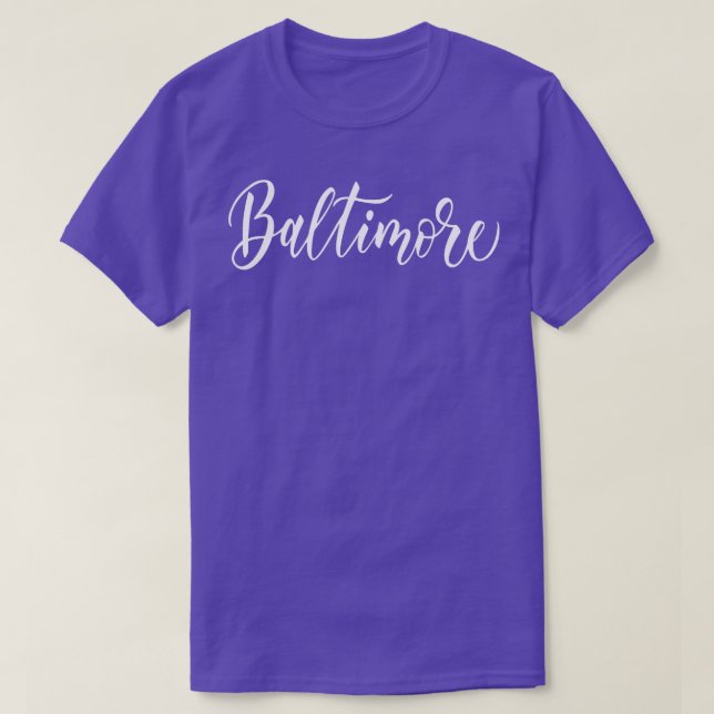 T-shirt Baltimore City dans le Maryland 3 (Design devant)