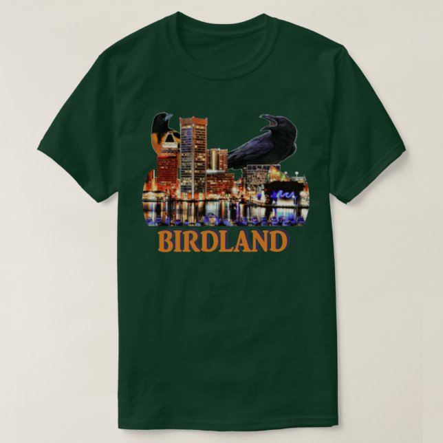 T-shirt Baltimore et Baseball Hybrid Design (Design devant)