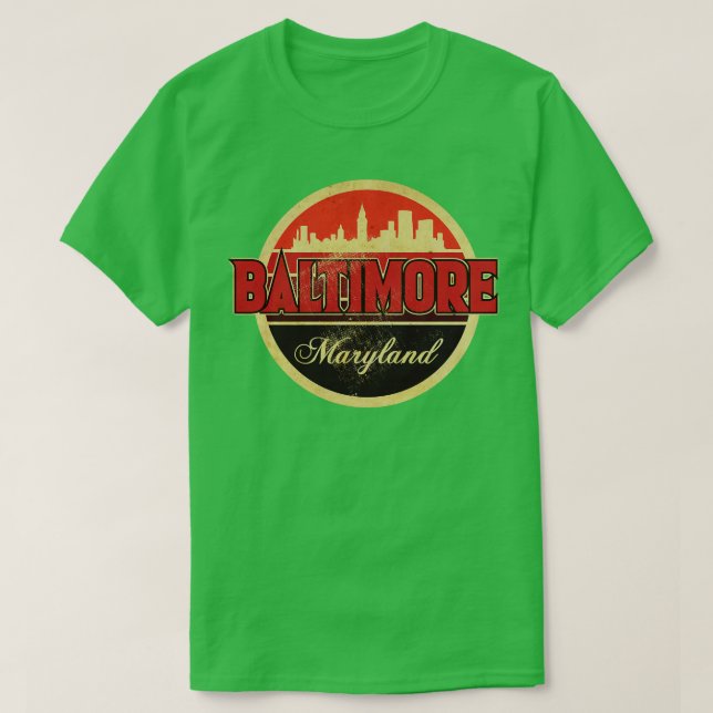 T-shirt Baltimore Maryland Vintage (Design devant)
