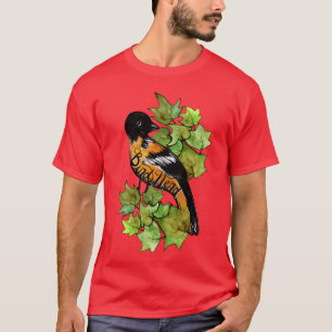 T-shirt Baltimore oriole Bird fille Nerd