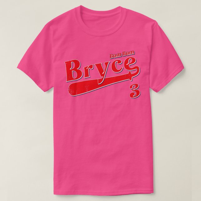 T-shirt Bam Bam Retro vintage Bryce Baseball (Design devant)