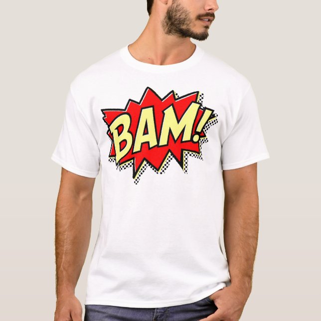 T-SHIRT BAM COMICBOOK SONS ACTIONS LOUD COMICS CARTOONS (Devant)