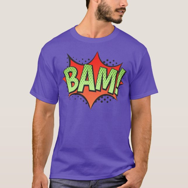 T-shirt Bam livre bande dessinée ! Éclatement (Devant)
