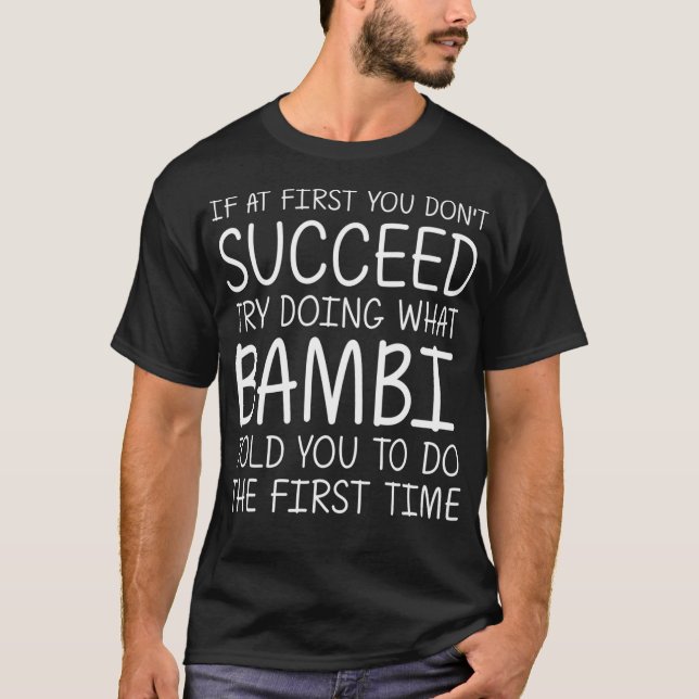T-shirt BAMBI nom Personalized Birthday Funny Christmas J (Devant)