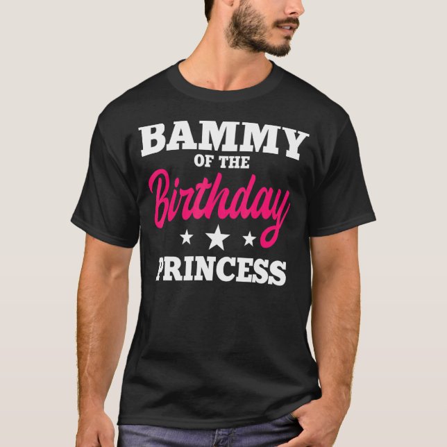 T-shirt Bammy De L'Anniversaire Princess Party Anniversair (Devant)