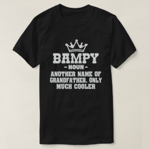 T-shirt Bampy Définition Drôle Signifiant Cool Grandpa Cad