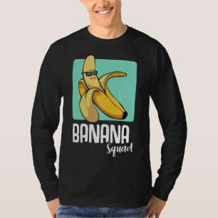 T-shirt Banana Amoureux Fruit Tropical Amis Jaunes S