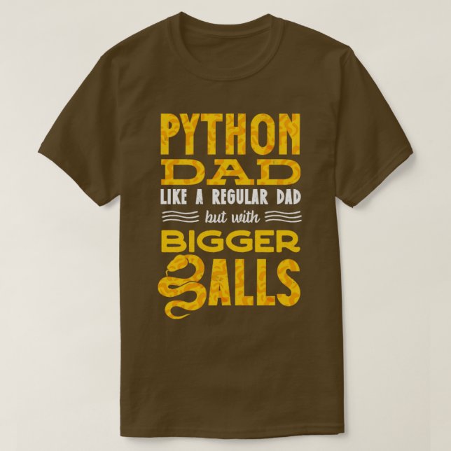 T-shirt Banana Ball Python Herpetologiste Python papa (Design devant)