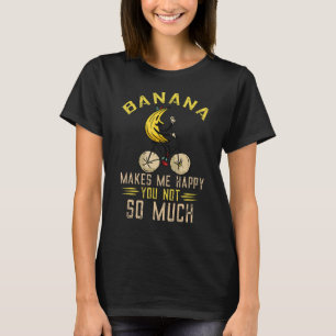 T-shirt Banana Bike Me Rend Heureux Végétariens Frui D'Été