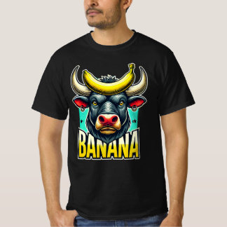 T-shirt Banana Bull : Une espèce d'idiot pour les blagues