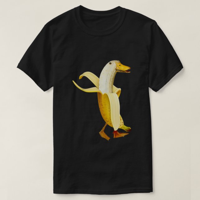 T-shirt Banana Canard Funny Anthropomorphes oiseau fruitie (Design devant)