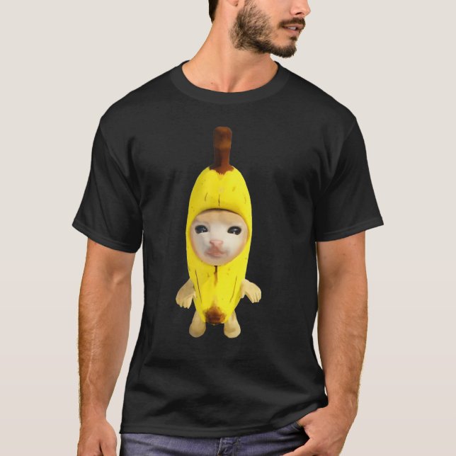 T-shirt banana cat (Devant)