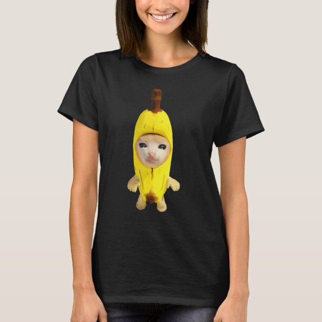 T-shirt banana cat (Devant)