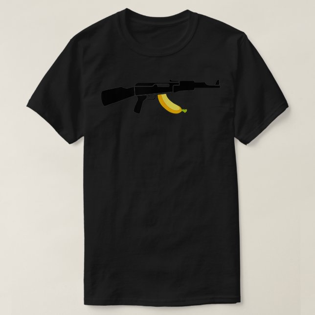 T-shirt Banana Clip Arme à feu Amer (Design devant)