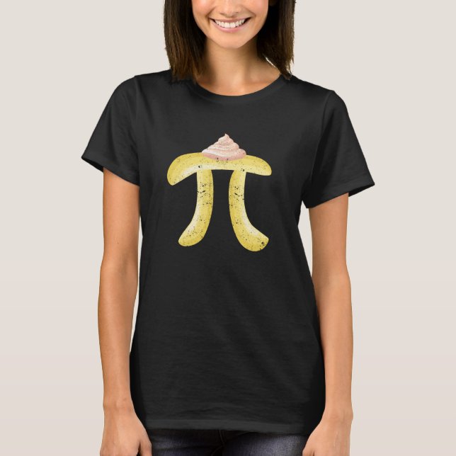 T-shirt Banana Cream Pie Pi Day Math Nerd Geek Teacher Stu (Devant)