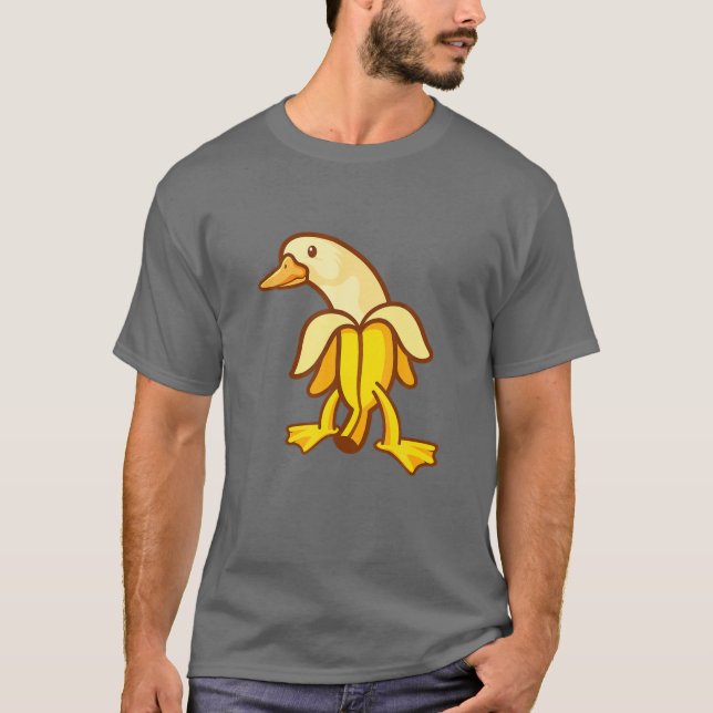 T-shirt Banana Duck Anthropomorphic Animal Art (Devant)