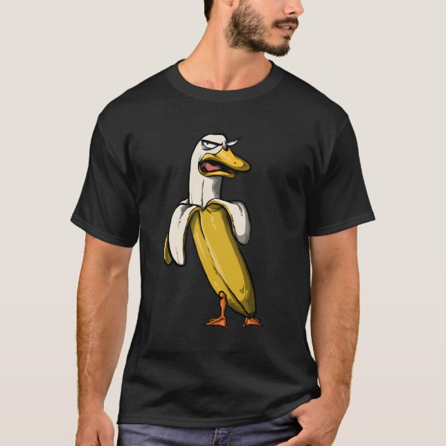 T-shirt Banana Duck Drôle fou (Devant)