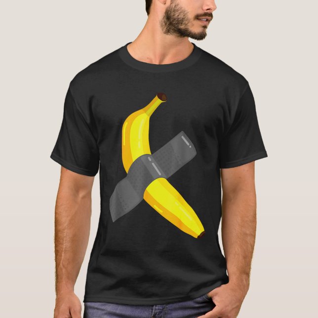 T-shirt Banana Duct Taped To Wall Art Christmas Pajama Nye (Devant)