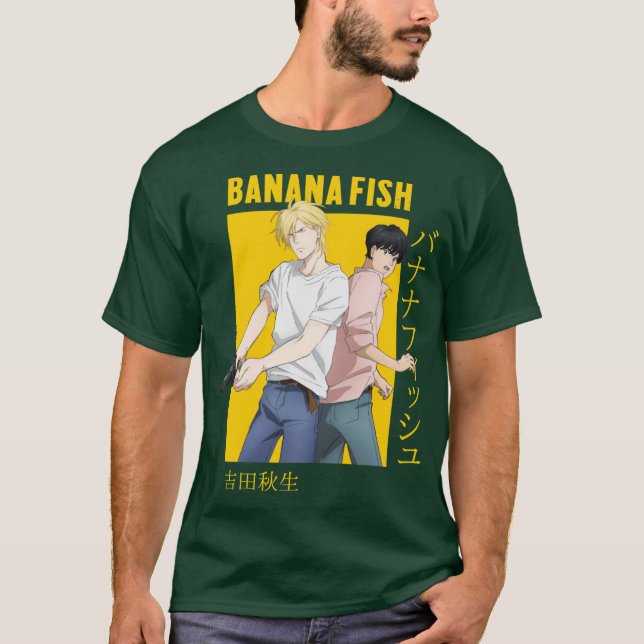 T-shirt Banana Fish Ash Lyn Eiji Okumura Card Anime family (Devant)