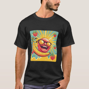 T-shirt Banana Fruit Drôle Brillant Au Soleil Été Hallowee