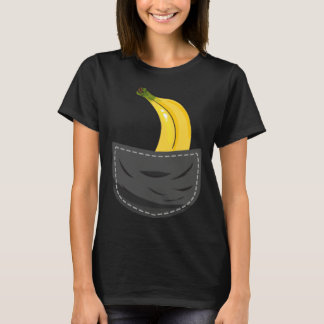 T-shirt Banana In Pocket Graphic Fruit Vegan Veggie Health
