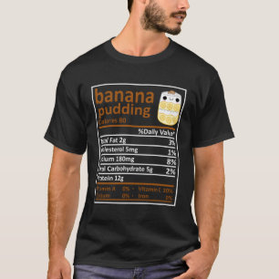 T-shirt Banana Pudding Nutrition Famille Correspondant Drô
