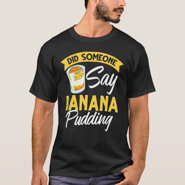 T-shirt Banana Pudding Recette Crème glacée 1 (Devant)