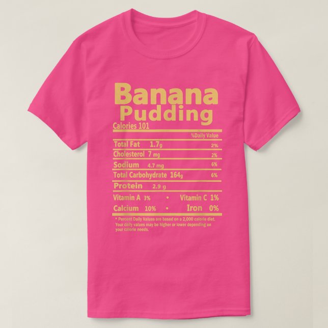 T-shirt Banana Pudding Thanksgiving Outlets Famille Nutrit (Design devant)