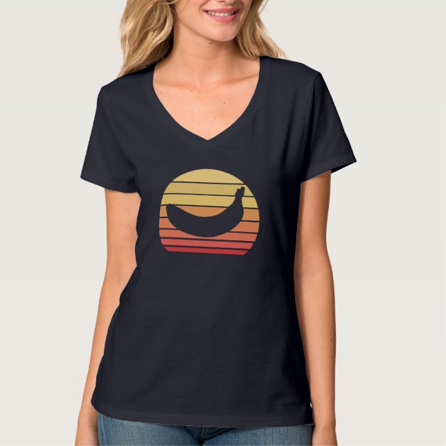 T-shirt Banana Retro Funny Fruit Riped Jaune (Devant)