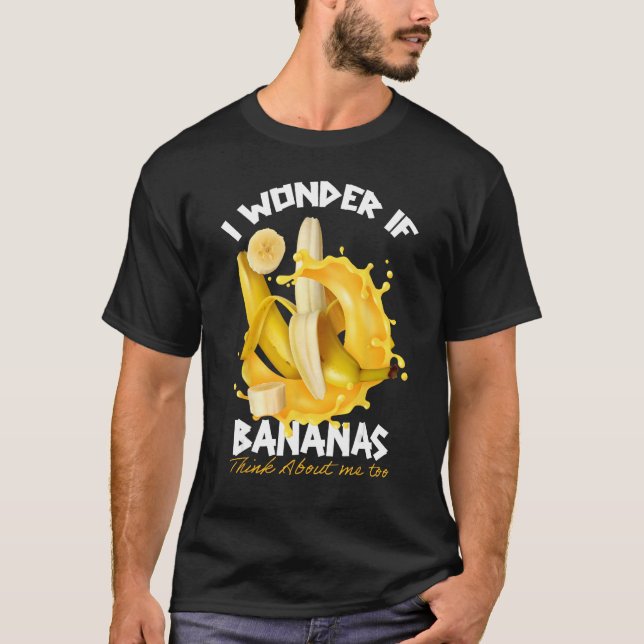 T-shirt Banana Saying Apparel Bananas  Pun (Devant)