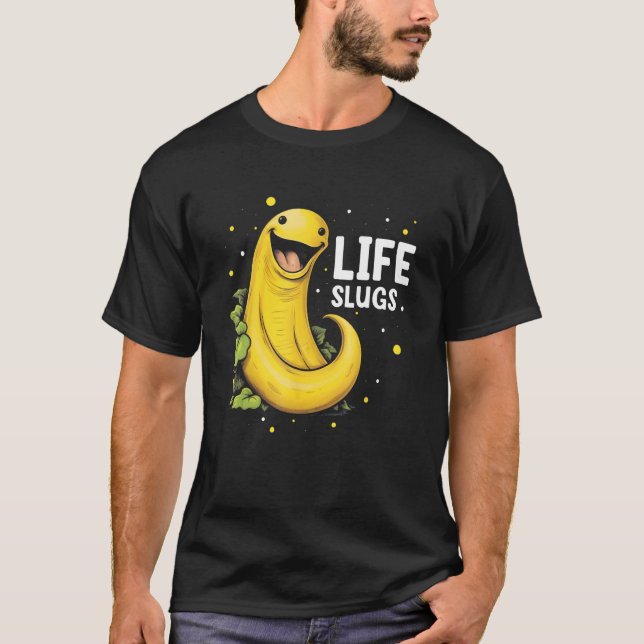 T-shirt Banana Slug Collecting Quote for Slug Science 18 (Devant)