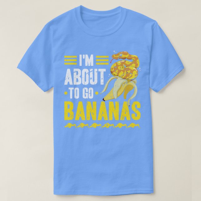 T-shirt Banana Snake drôle Herpetologue Ball Python (Design devant)