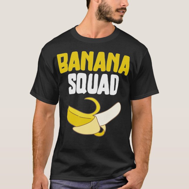 T-shirt Banana Squad Funny Banana Lovers Vegan Food Funny  (Devant)