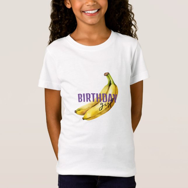 T-Shirt banane anniversaire EDITABLE bananes mûres (Devant)