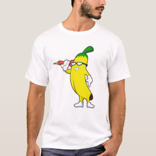 T-shirt Banane aux fléchettes avec fléchettes