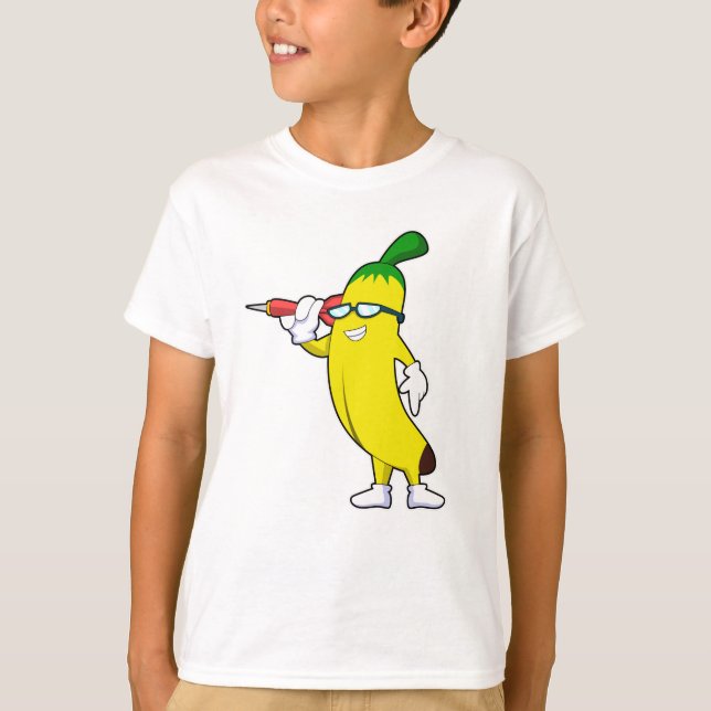 T-shirt Banane aux fléchettes avec fléchettes (Devant)