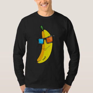 T-shirt Banane avec lunettes de soleil Cool
