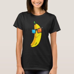 T-shirt Banane avec lunettes de soleil Cool