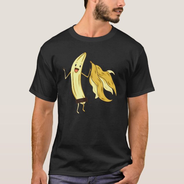 T-shirt Banane censurée Striptease Adulte (Devant)