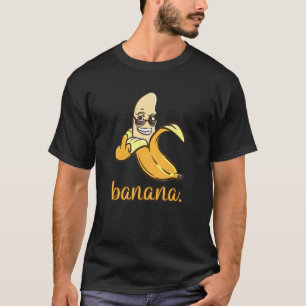 T-shirt Banane cool Avec Lunettes De Soleil Bananes Au Doi