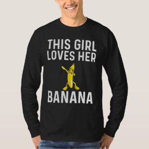 T-shirt Banane cool Pour Filles Enfant Dabbing Jaune Sweet