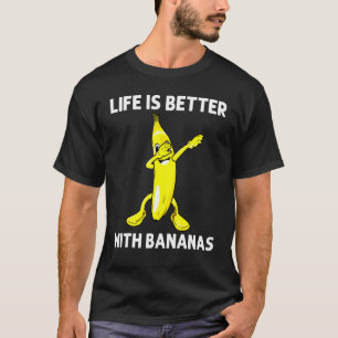T-shirt Banane cool Pour Hommes Femmes Dabbing Jaune Sweet