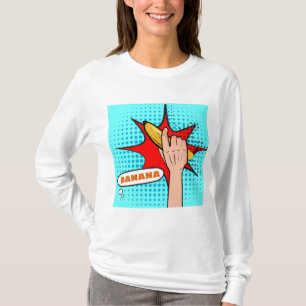 T-shirt Banane dans le style de la bande dessinée Pop Art