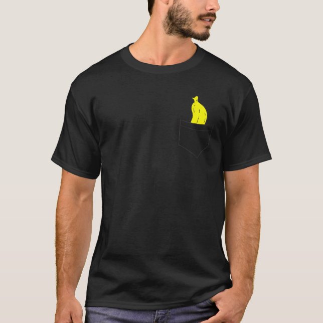 T-shirt Banane dans une poche Fruits d'été Pocket Banane (Devant)