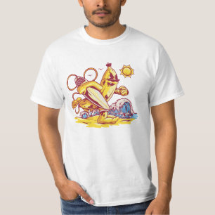 T-shirt Banane de surf : équitation de la vague Vibes trop