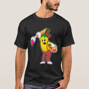 T-shirt Banane en peintre avec pinceau