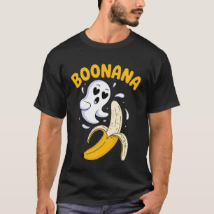 T-shirt Banane fantôme drôle de Boonana Pun Halloween