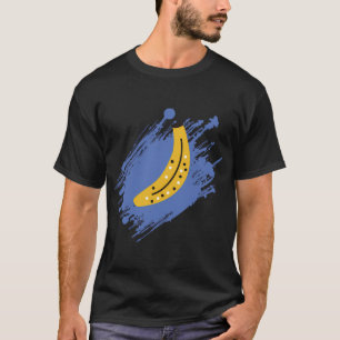 T-shirt Banane (Fond Bleu),Motif,Banane Multiple