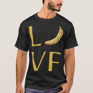 T-shirt Banane jaune amour