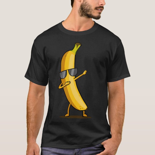 T-shirt Banane Jaune Dabbing - Dab Dancing Fruit (Devant)